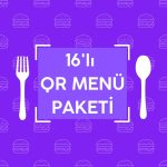 16'lı QR Menü Paketi - Açık Kaynak