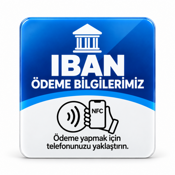 IBAN NFC Ödeme Bilgileri Kartı